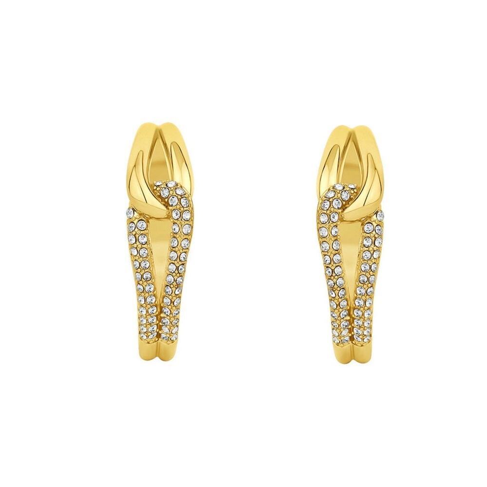 And Now This Cubic Zirconia Gold-Tone Stud Earrings | NWT - Picture 2 of 4